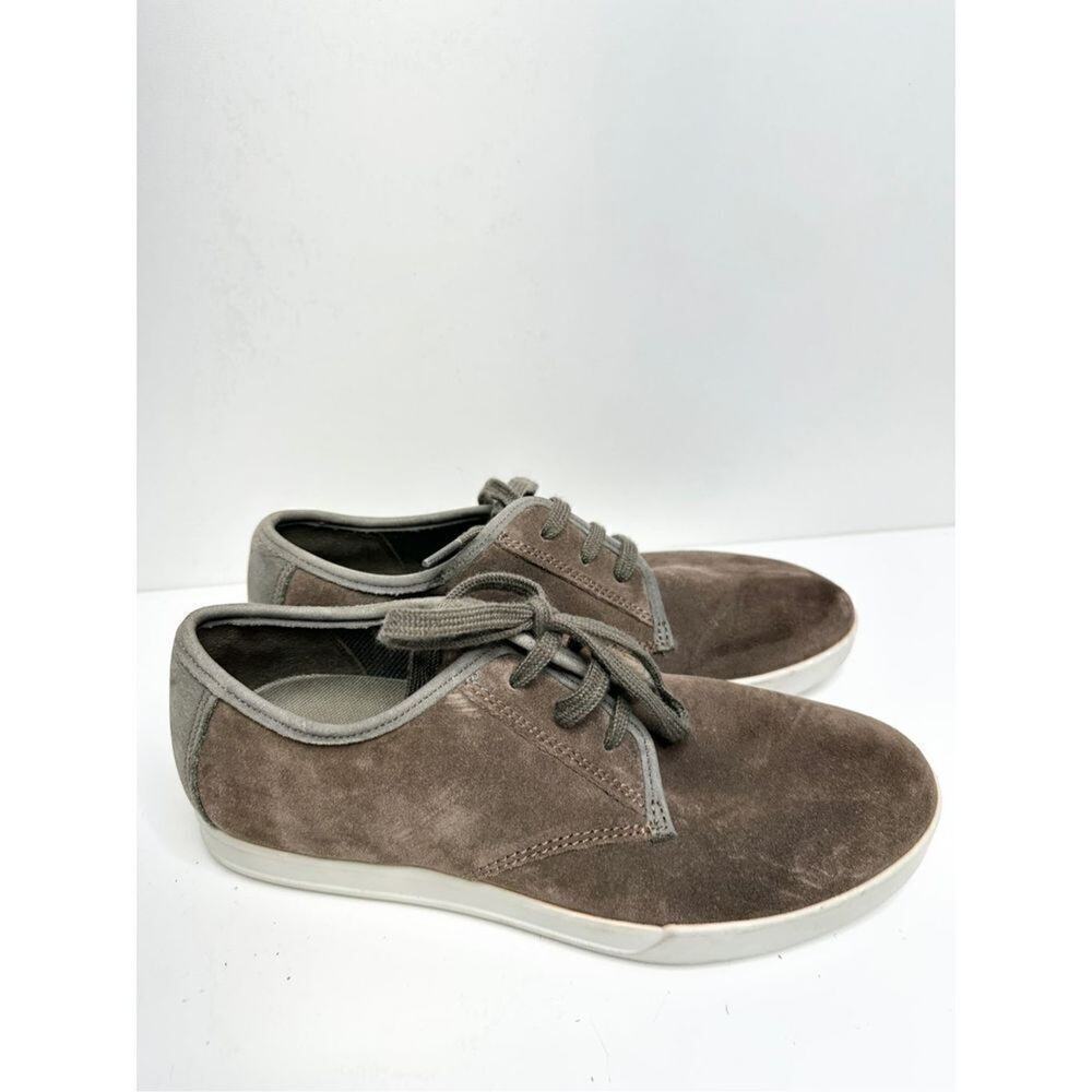 Ecco Shoes Mens Size 5 Collins 2.0 Brown Suede Lace‎ Up Sneakers - Picture 2 of 9